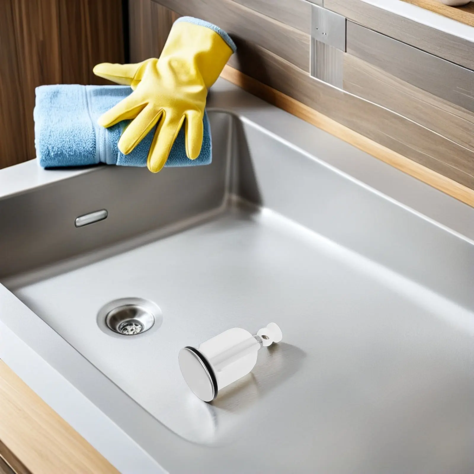 2 Pcs Plug Drain Stopper Bathroom Replacement Lavatory Sink Assembly Basin Push Pull Lift up Kit