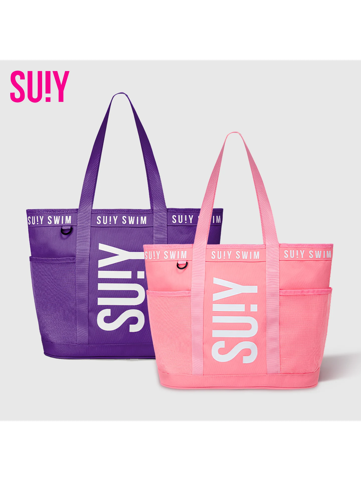 swimming-special-bag-women's-large-capacity-handheld-drainable-professional-sports-storage-bag-waterproof-dry-wet-separation