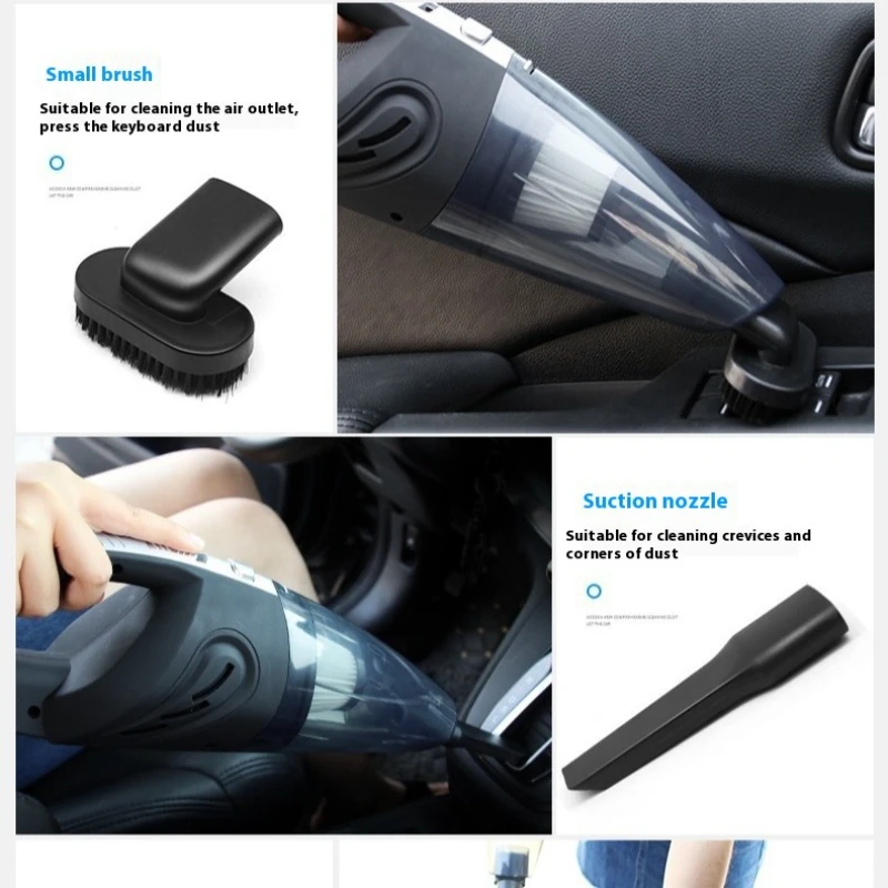 Aspirador portátil de carga rápida para coche 1PCS, recargable, fuerte succión