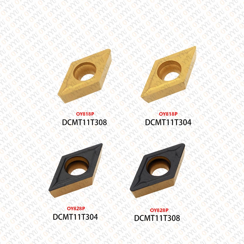 OYYU Carbide Insert Cutter Tool Internal Turning DCMT11T304 DCMT11T308 11T304 11T308 OY828P OY818P DCMT Machined Steel Holder