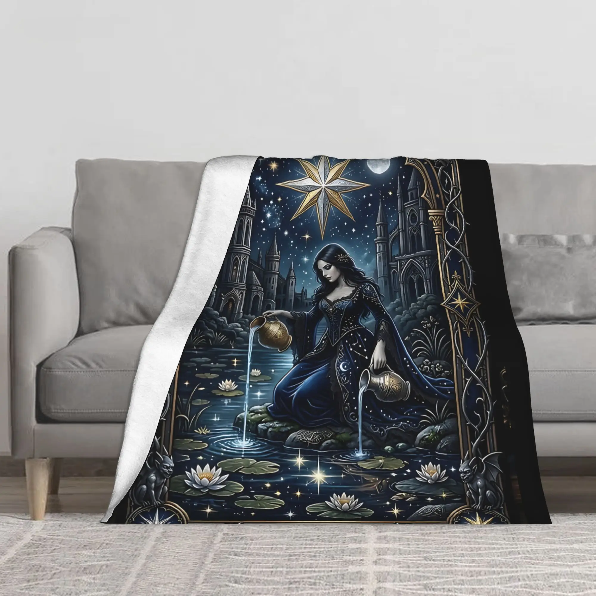 1PC The Star Major Arcana Blanket Throw Super Cosy Plush Living Room Sofa