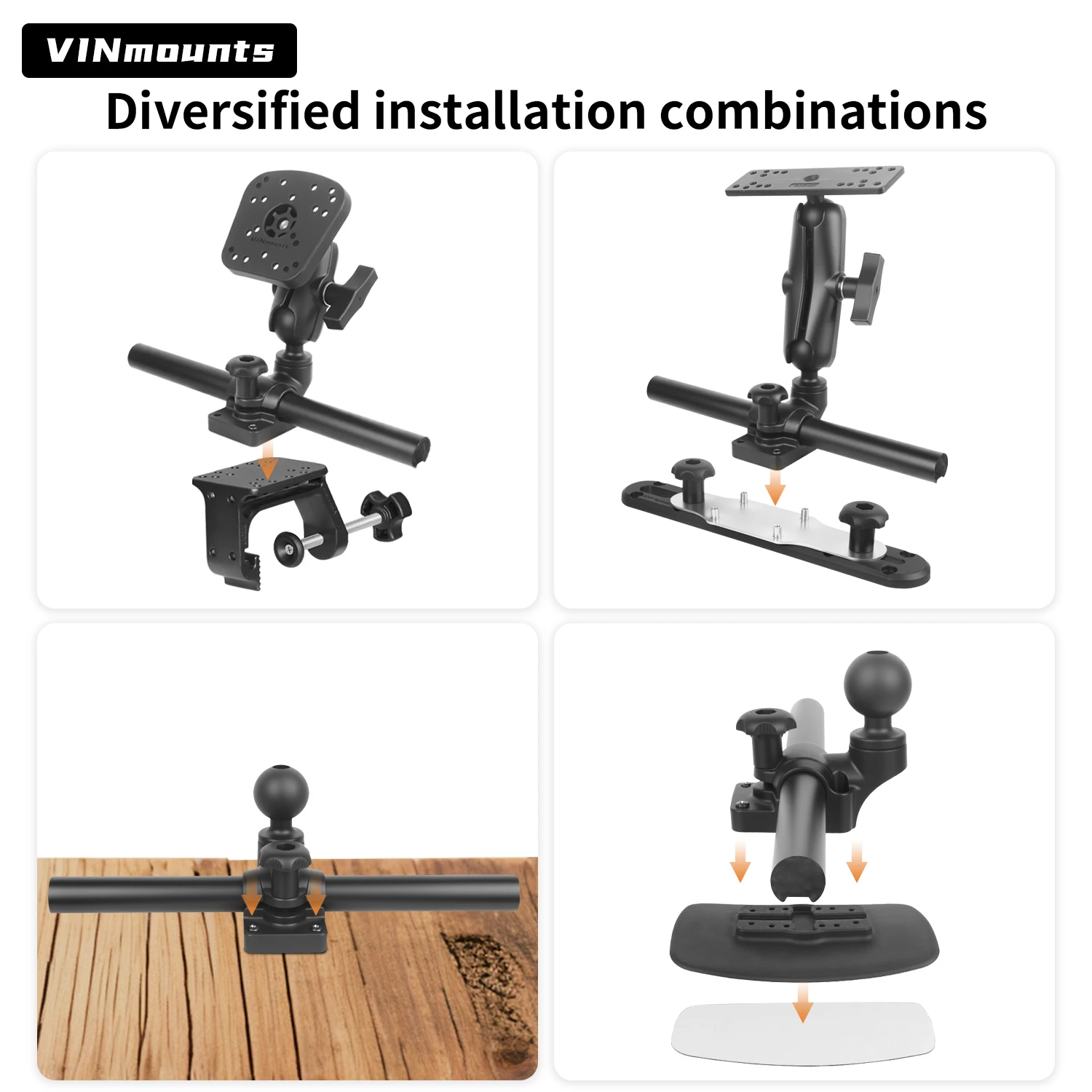 ขาตั้งทรานสดิวเซอร์แบบติดเสา V - Fish Finder Transducer Mount บทวิจารณ์และราคา