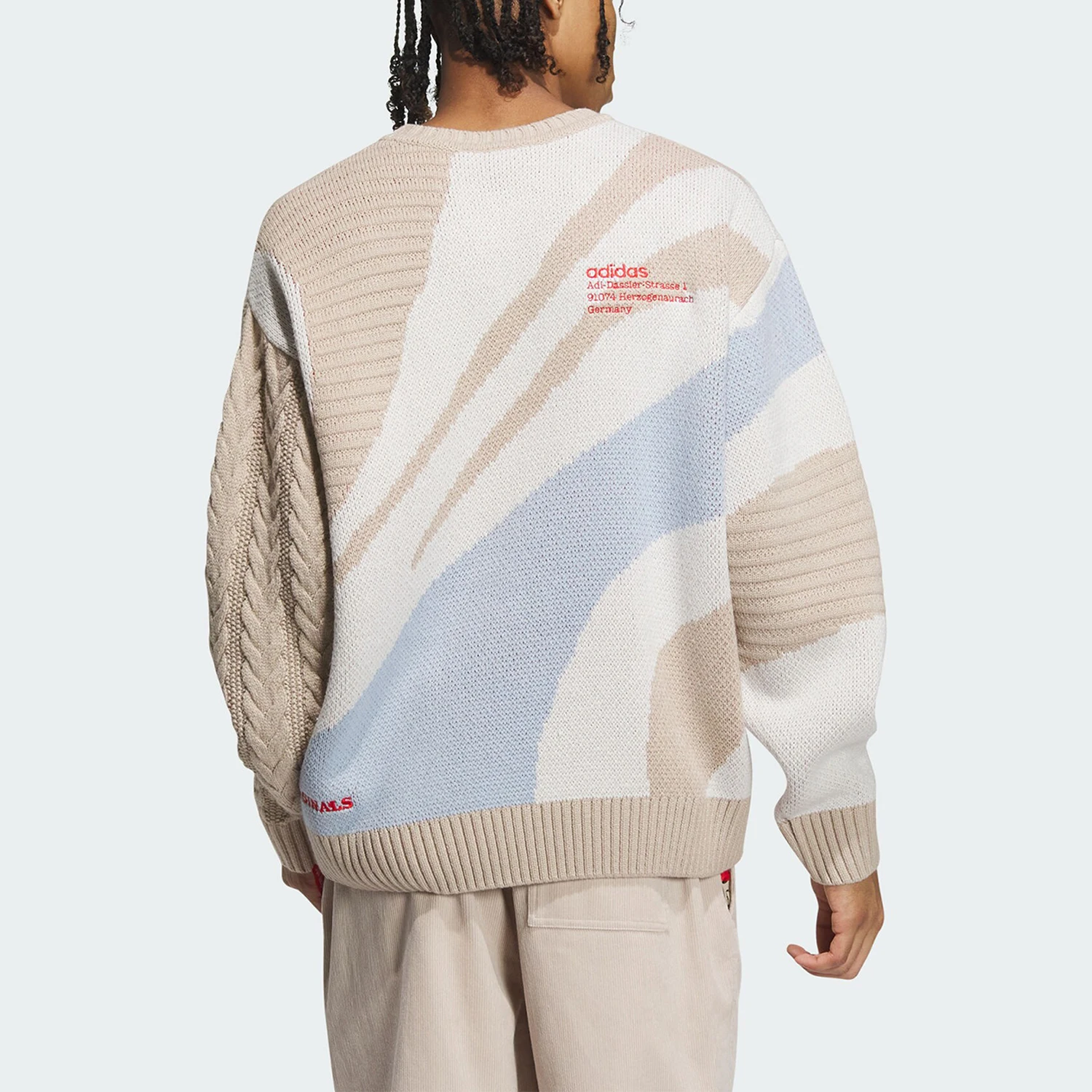 Adidas Originals Men's Classic Retro Knit Sports Sweatshirt IN0985