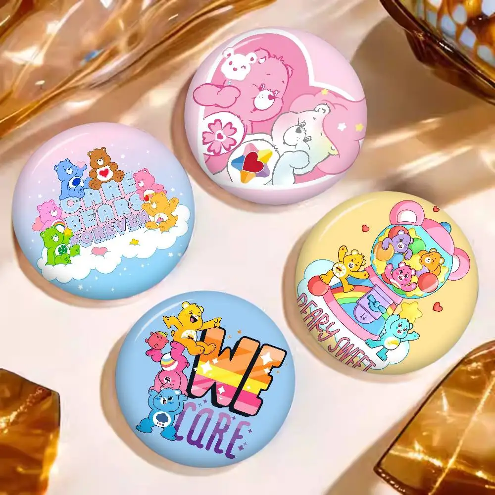 C-Care B-Bears Cute New  Brooches Soft Button Pin Funny Silly Gnarpy on A Skateboard Meme Badge Gamer Collection Gifts