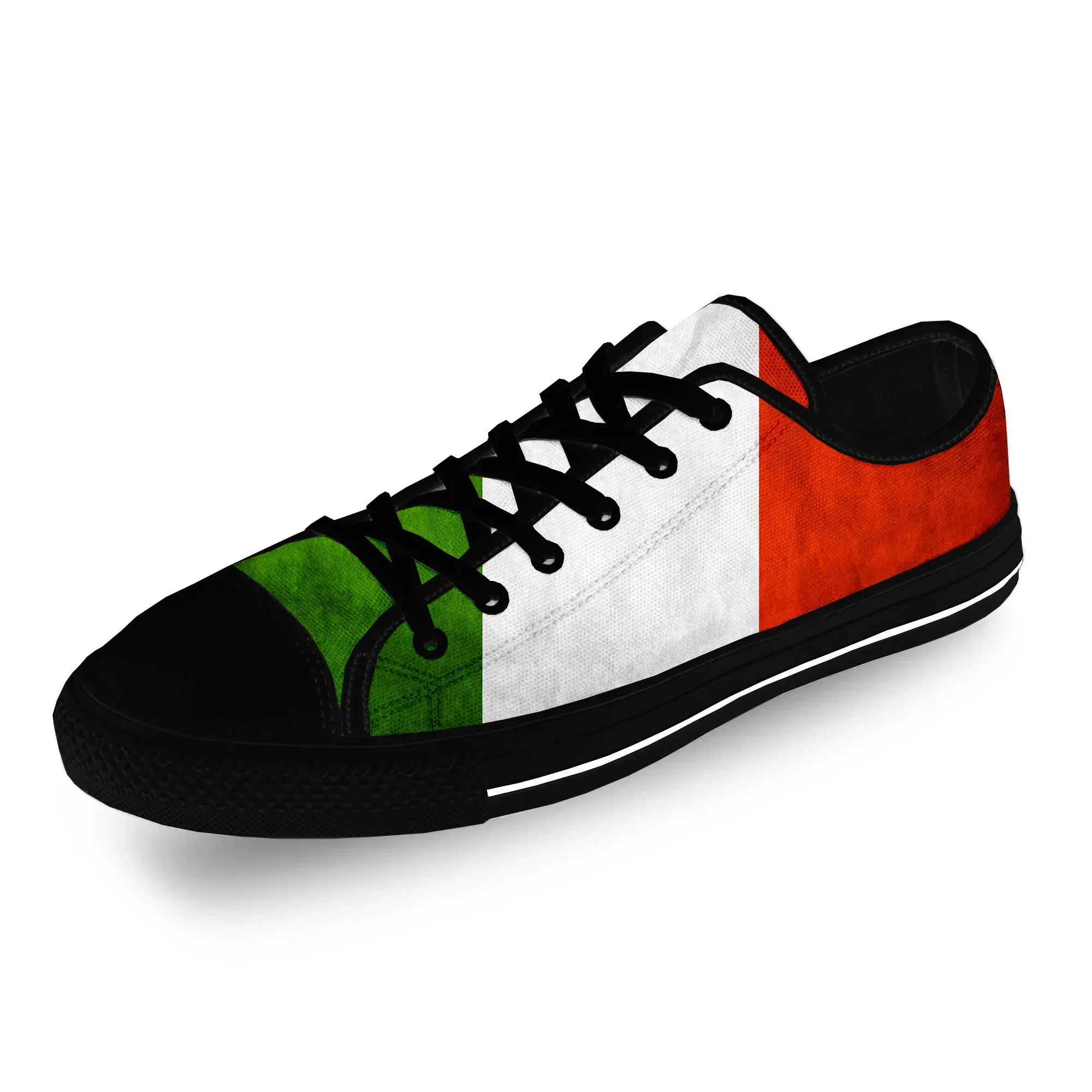

Italy Italian Italia Flag Patriotic Casual Cloth 3D Print Low Top Canvas Fashion Funny Shoes Men Women Breathable Sneakers