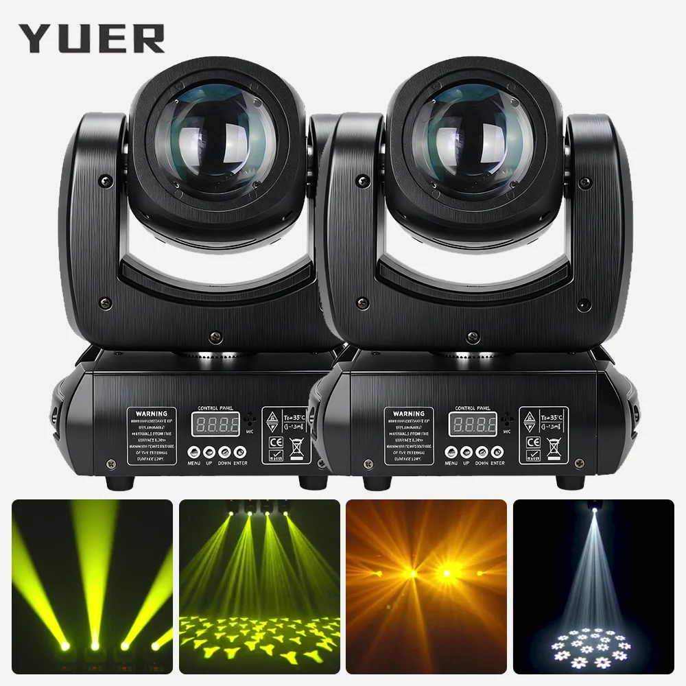 

2 шт. 100 Вт светодиодный луч с подвижной головкой и 8 гобовыми 18 призменями DMX512 Управление для DJ, дискотеки, вечеринки, свадьбы, ночного клуба, бара