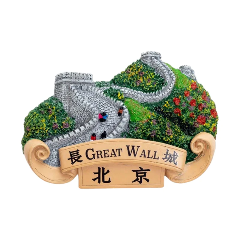 

Beijing Travel Souvenirs:3D Fridge Magnest of The Great Wall, Hutong, Bell Tower-Ideal for Home Decoration and Collection