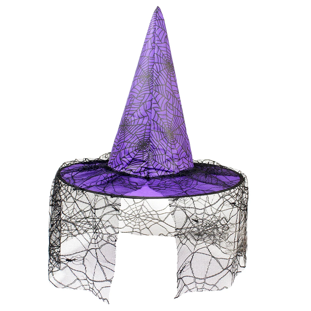 

3 pcs Witch Hat Headb Hair Accessories for Halloween Decorations Witches Costume Props Nonwoven Pointed Hats Mixed Colors Party