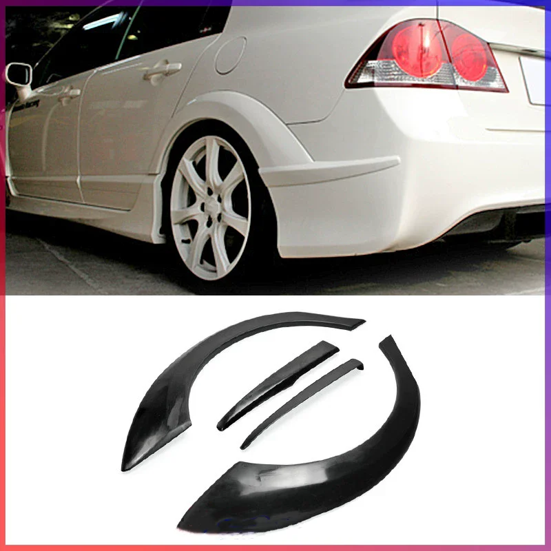 Rear Wheel Eyebrow for Honda Civic FD2 2006-2011 modified widen Mudguard Fender Rear Wheel Protector Guard Car Accessories