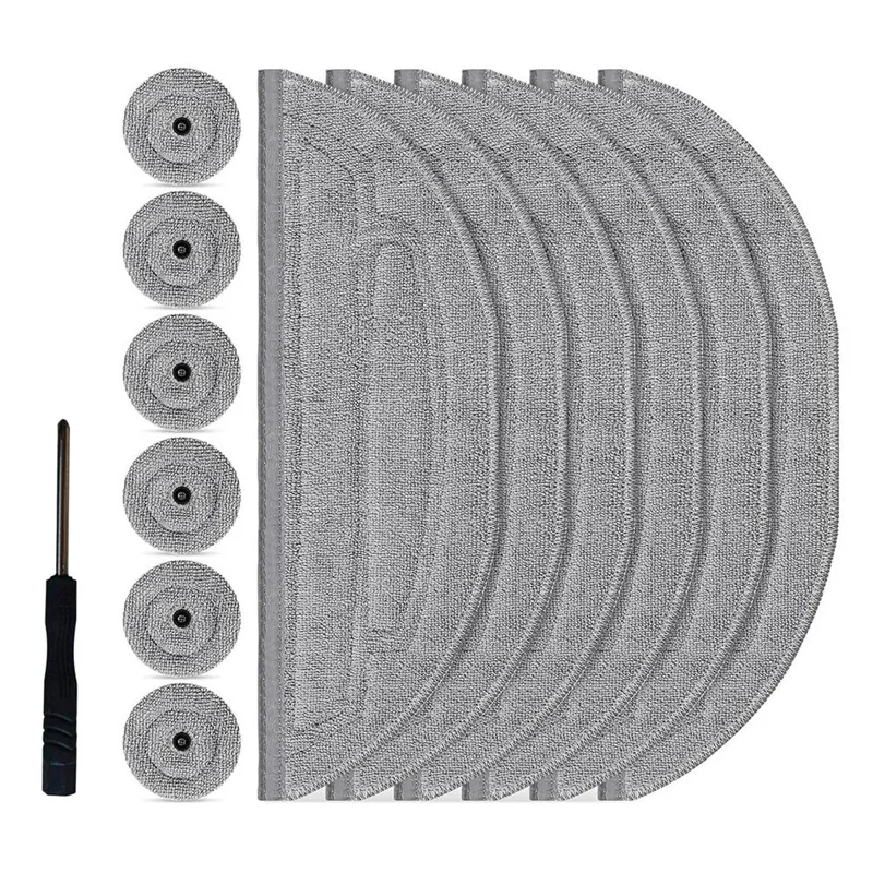 وسادات ممسحة AT28 لـ Roborock S8 Maxv Ultra / S8 Max Ultra جهاز آلي لتنظيف الأتربة عبوات قماش ممسحة