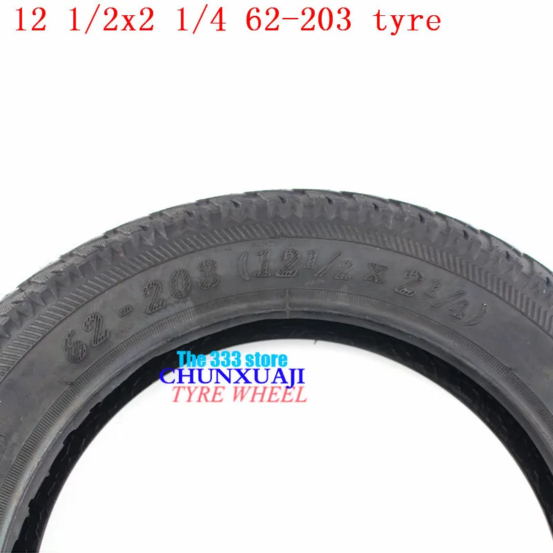 12 Inch Tire 12 1/2 X 2 1/4 ( 62-203 ) Fits Many Gas Electric Scooters and E-Bike 12 1/2X2 1/4 Wheel Tyre & Inner Tube