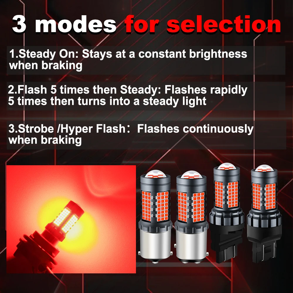 Picture 3: LED Brake Lights Stop Light Bulb For Mazda BT-50 BT50 2006 2007 2008 2009 2010 2011 2012 2013 2014 2015 2016-2019 Strobe Flash