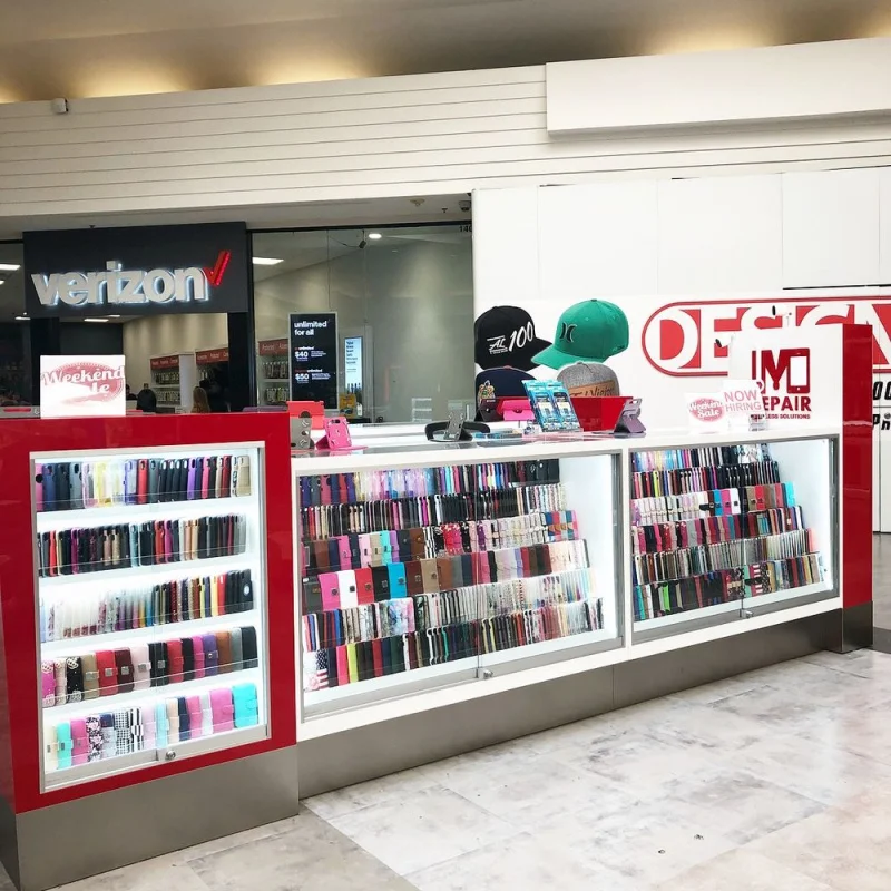 customized.Custom Phone Kiosk Island Cellphone Accessories Kiosk Mall