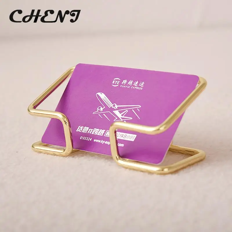 Business Card Holder Desk Bracket Cards Organizer Office Gift Display Holders