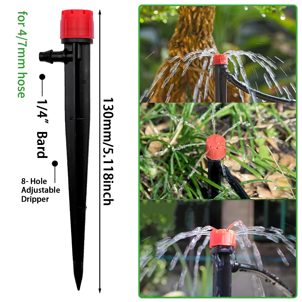 13CM Sprinkler 1/4 Inch For Bonsai Pot Plant Garden Drip Irrigation Automatic Watering System Kit Flower Vegetable Greenhouse