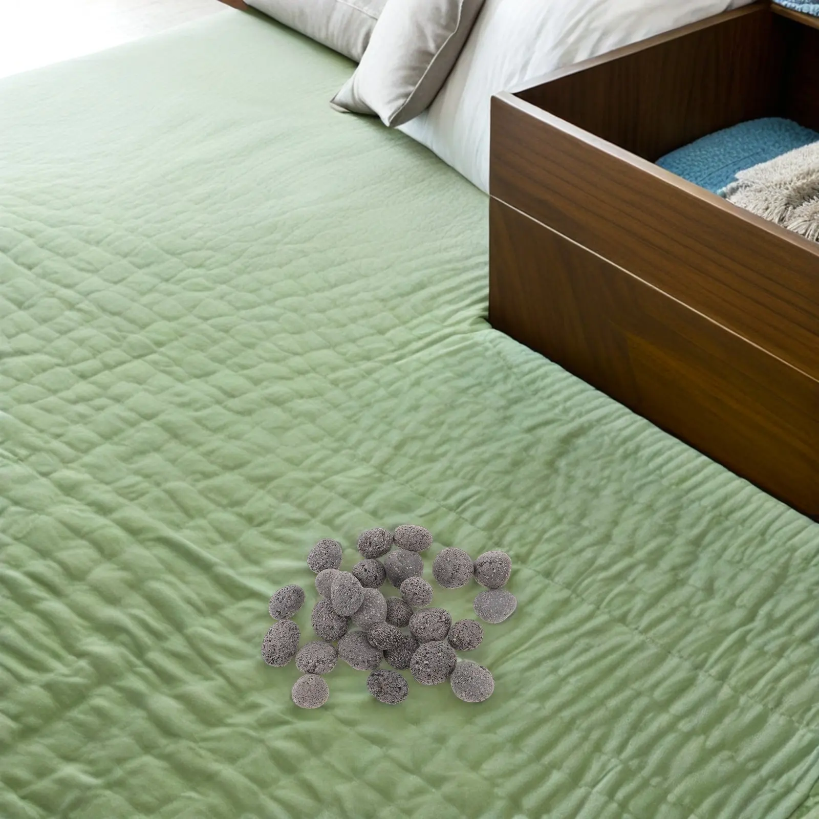 

1 упаковка камней для сауны, 0.8-1.2 дюйма, круглые вулканические камни для дровяных и электрических саун, быстрое равномерное нагревание, улучшенный воздушный поток