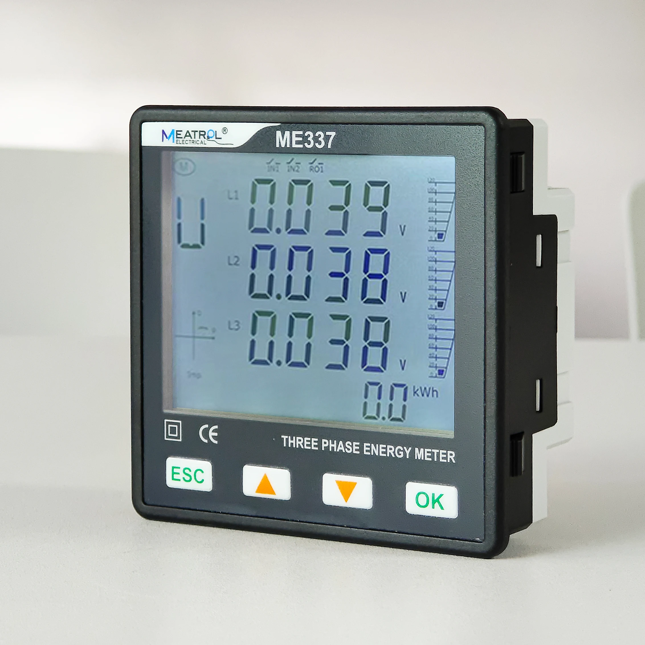 RTU ME337 Rogowski RS485 96x96mm Smart Power Quality Electricity Meter Energy Analyzer