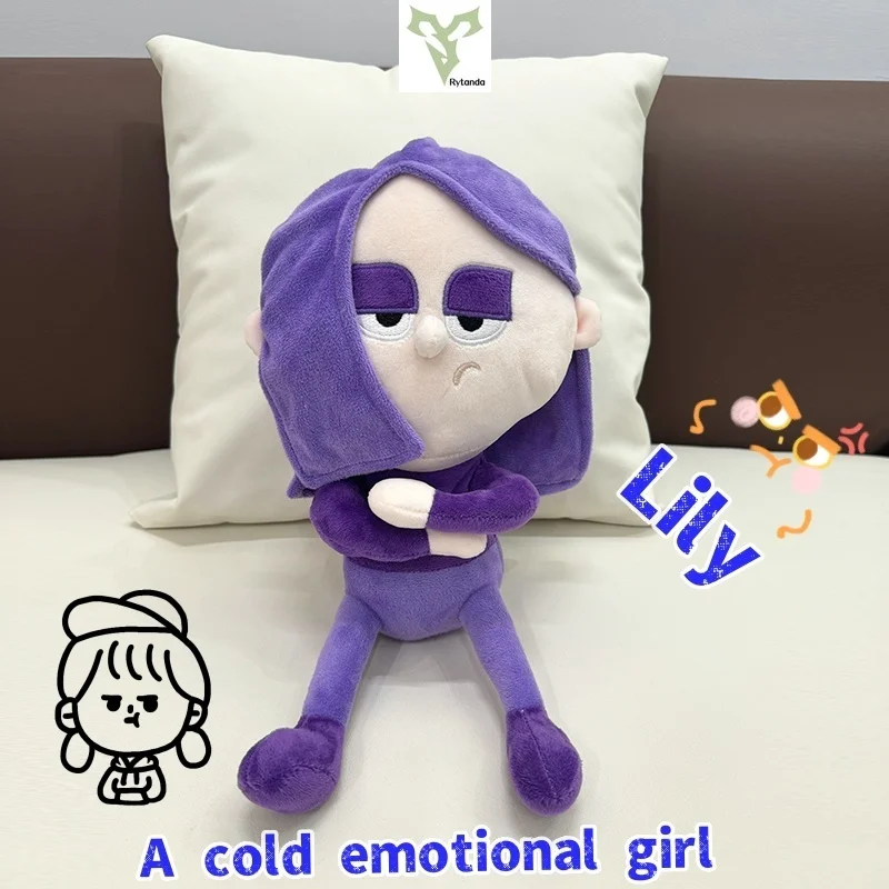 Rytanda 25cm Purple pull sister Lily plushies purple Anime Plush Toys Stuffed Animals Soft Plush Children Gifts Doll Birthday