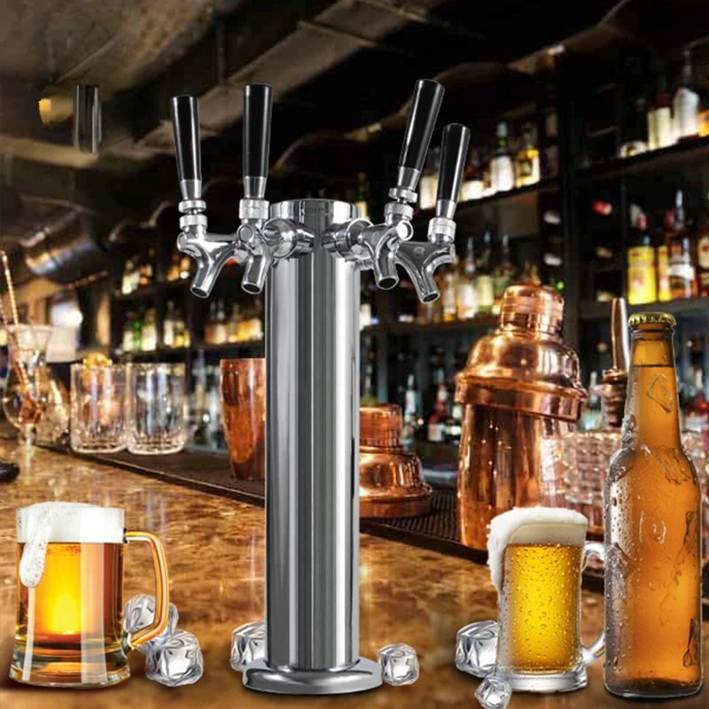 Stainless Steel Draft Beer with 1/2/3/4 Tap faucet kits