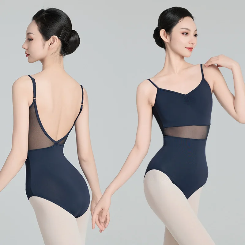 

Women Mesh Dance Leotards Sleeveless Ballet Leotards Dance Skating Rhythmic Gymnastics Yoga Leotards Bodysuit