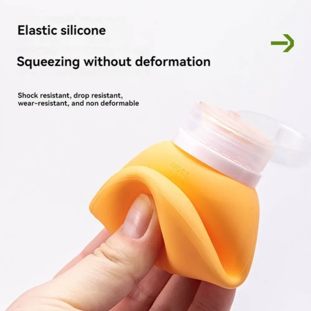 Nouveau 60/90ml bouteille vide rechargeable Silicone salle de bain presser Tube bouteille Lotion shampooing conteneur voyage Lotion shampooing bouteille