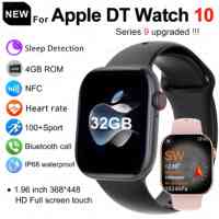 New For Apple DT Watch 10 GPS Smart Watch Men Women 3D Menu 16GB Large Memory TWS Headphones Video Playback NFC Smart Watch 2025