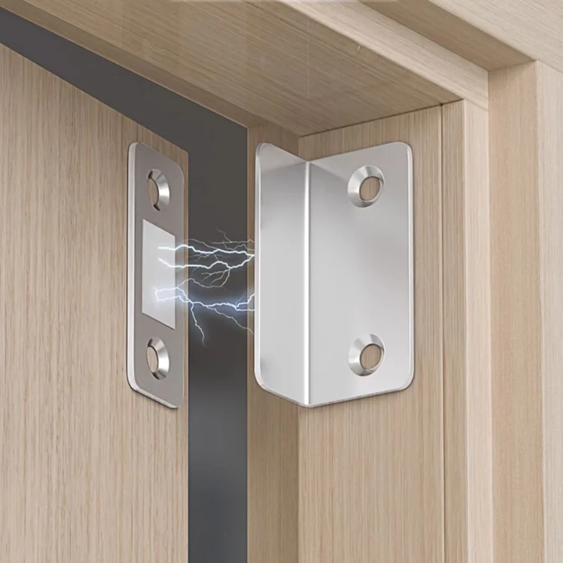 

New Magnetic Door Catch Latch -Invisible Strong Adhesion, Drill-Free Mount, Seamless Release- Ideal for Cabinets, Sliding Doors