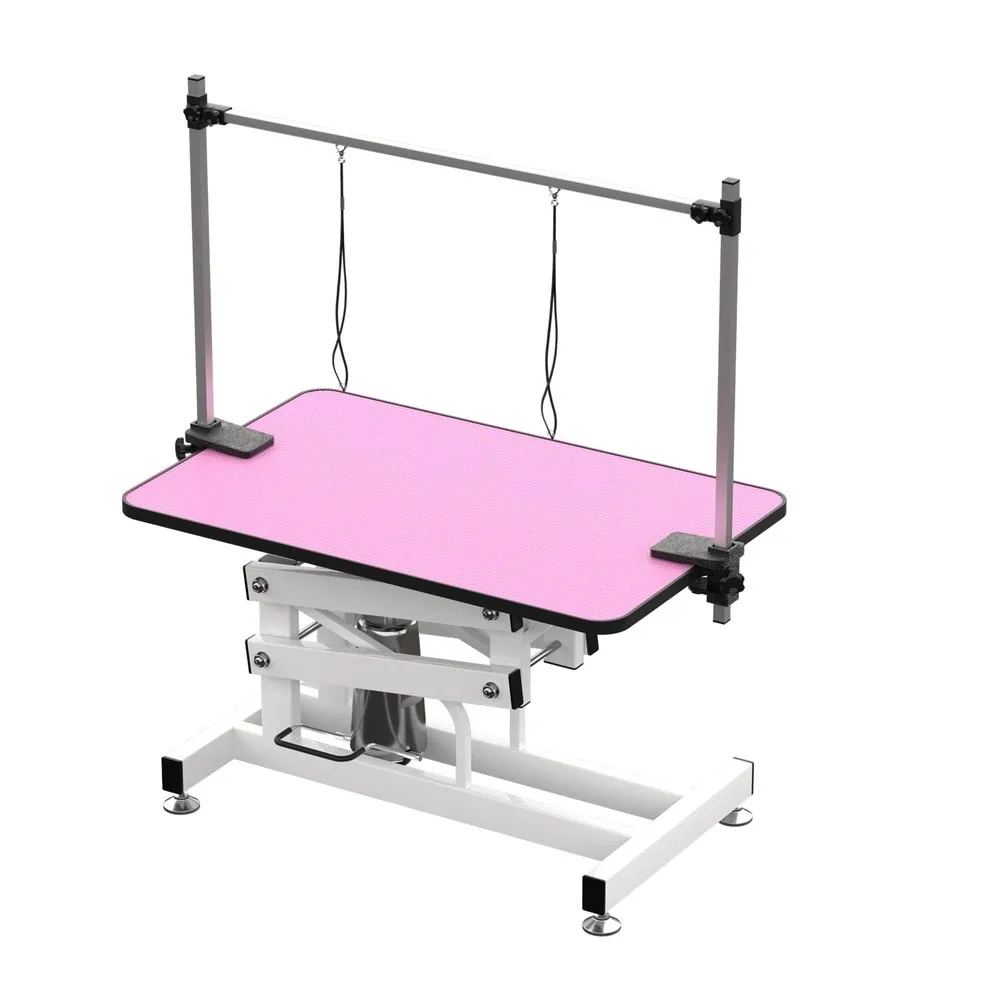 Hydraulic Dog Pet Grooming Table 42 Inch Heavy Duty Professional Pet Grooming Station 21'' 36'' Height Adjustable for
