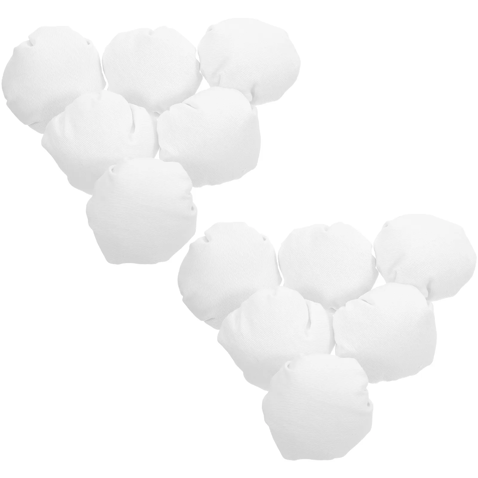 10 Chapéus de Chef de Bolso em Tecido Macio para Projetos Artesanais, Mini Toucas Fofas para Casas de Bonecas e Exposições de Artesanato