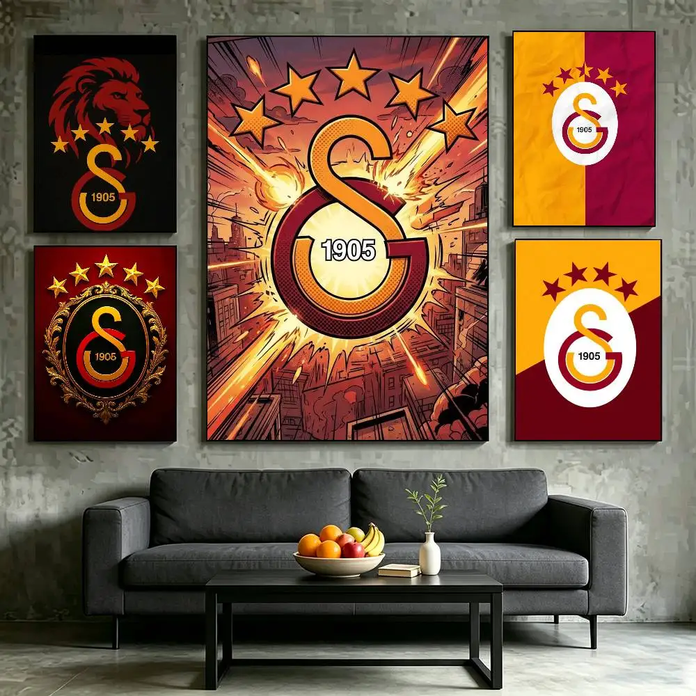Club Logo G-GalatasarayS Poster Waterproof Wall Art Sticker For Bar Living Room Vintage Decor High Quality Print Gift