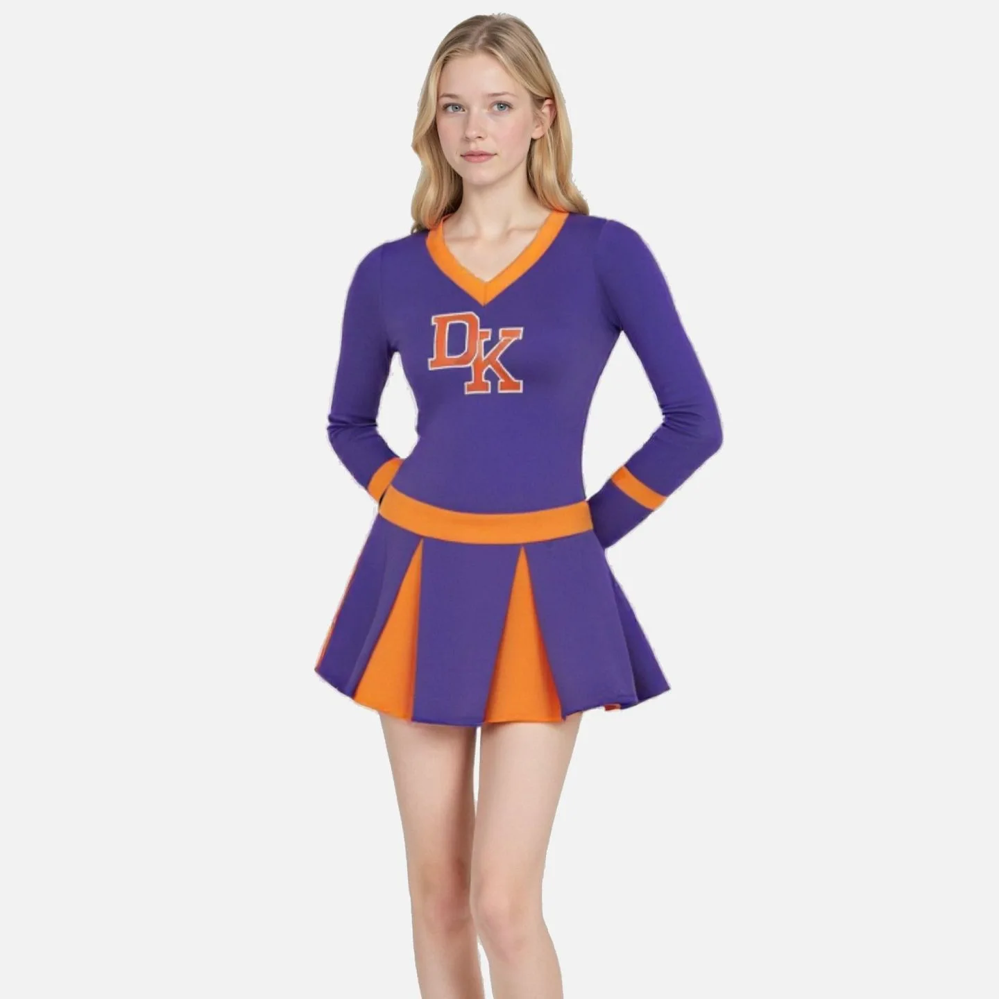 

Purple Cheerleading Performance Competition Performance Sports Suit Split Set 006