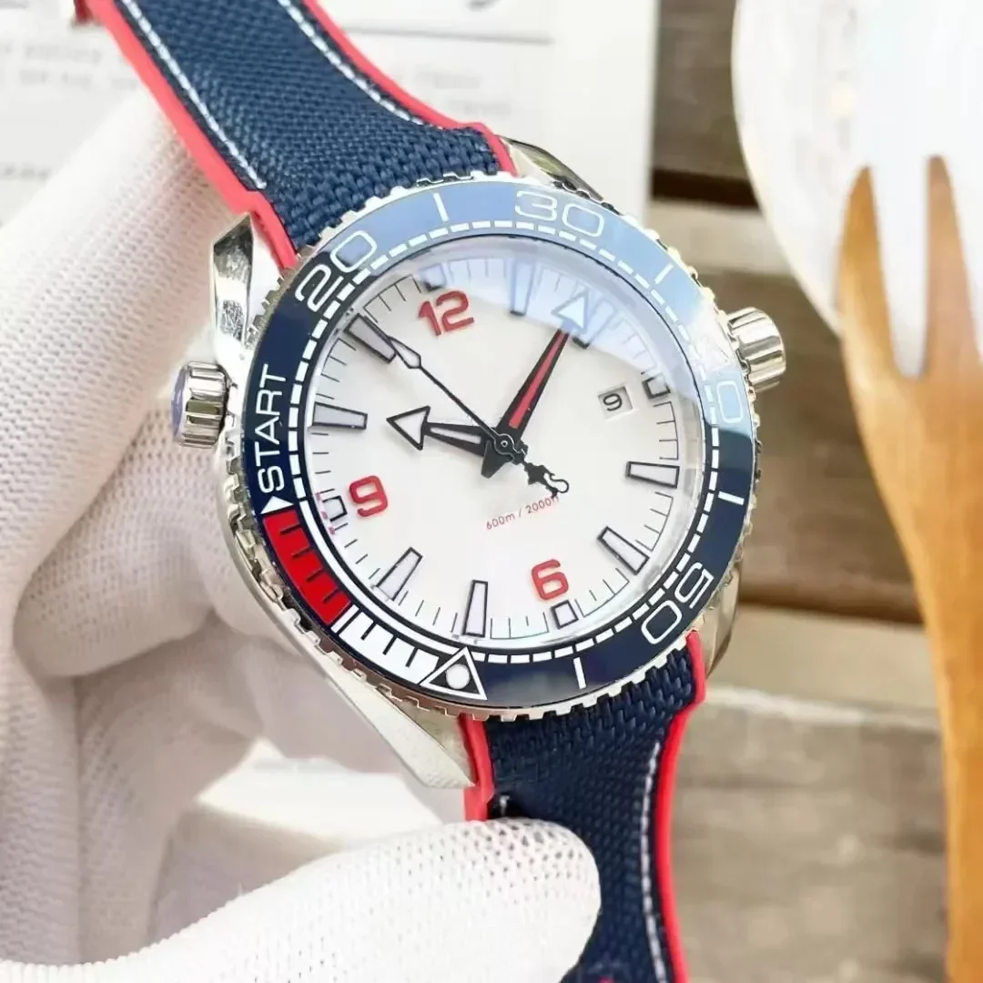 Серия календаря 600, автоматические механические мужские часы, многофункциональные женские часы из нержавеющей стали, водонепроницаемые, противоударные