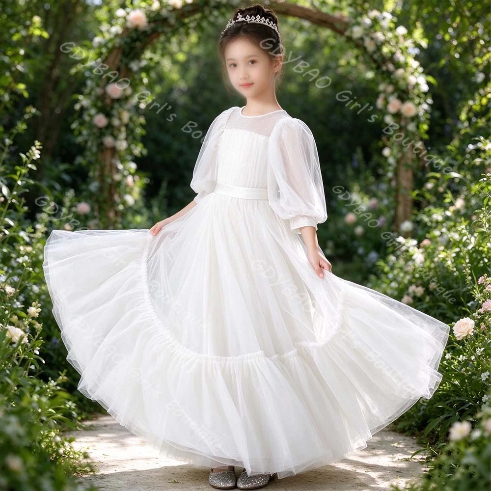 robe-blanche-pour-demoiselle-d'honneur-ideale-pour-un-mariage-avec-manches-bouffantes-volants-en-tulle-robe-de-premiere-communion-avec-ceinture-robe-de-fete-d'anniversaire-personnalisee