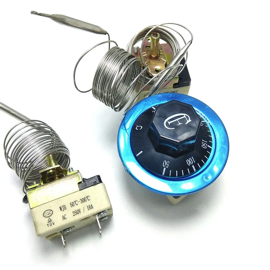 

Механический термостат с керамическим основанием, длина кабеля 2 м, 30-110/50-300 градусов Цельсия, с кабелем 2 м, водонагреватель, переключатель температуры