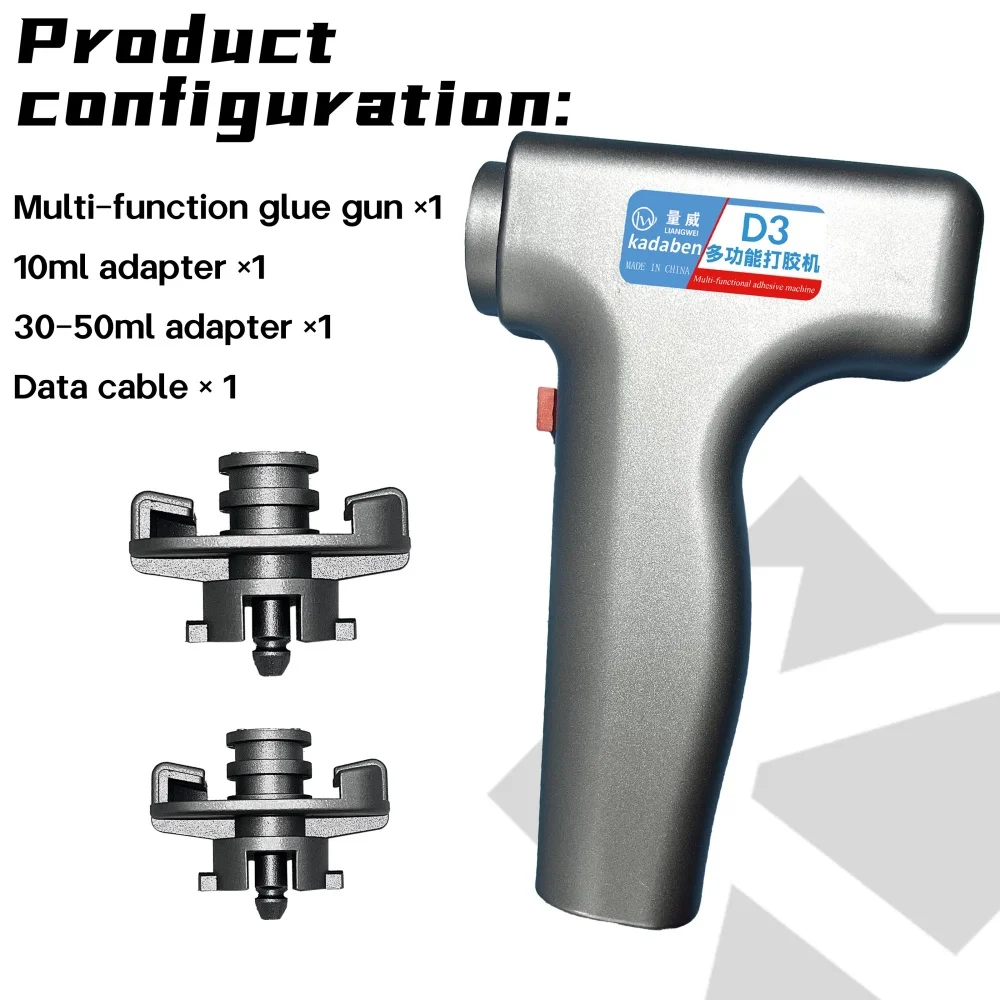 D3 Electric Glue Gun Dispenser No Noise Built-in Air Compressor  Dispensing Gun For Mobile Phone LCD Screen Frame Repair Tool