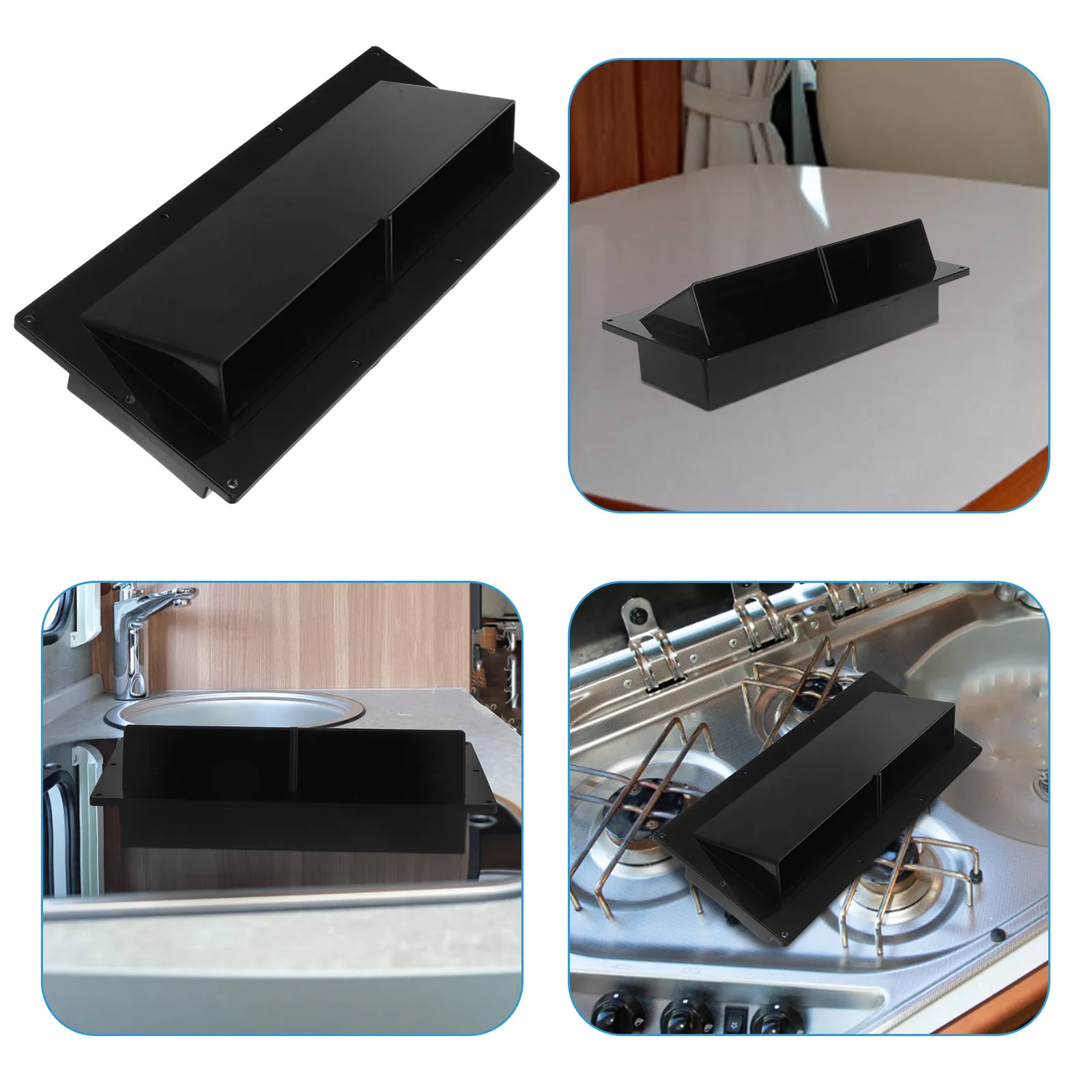 

Multifunctional Rv Range Hood Vent Cover ABS Exhaust Vent Durable for Rvs Shower Kitchen Ventilation Accessories