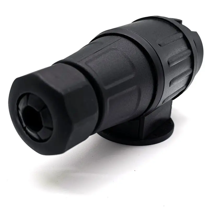 AASS-For Trailers Trailer Electrical Connector 13-Pin Trailer Plug And Socket Complete Kit(Includes Bracket And Cable Ties)