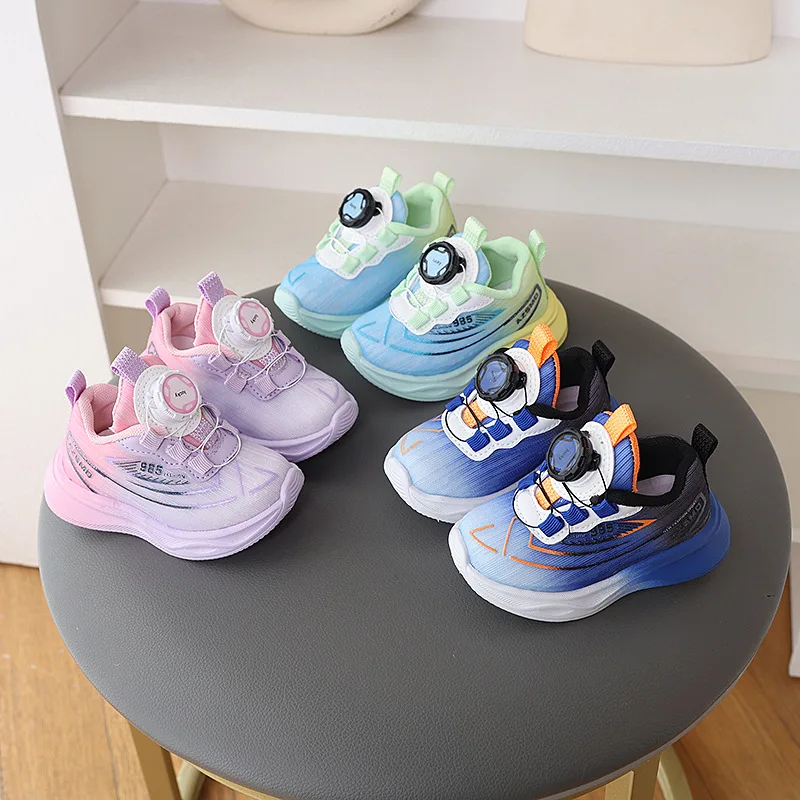 

Fashion Boy Basketball Shoes 2025Spring New Kids Sneakers Simple Anti Slip Girl Casual Shoes Comfort Soft Soled Child Mesh Shoe