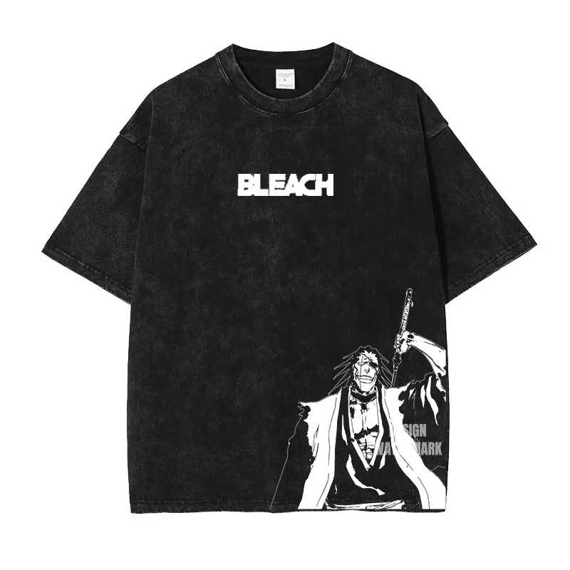 アニメブリーチ黒津メイユリ Tシャツ男性女性洗浄綿 Tシャツ