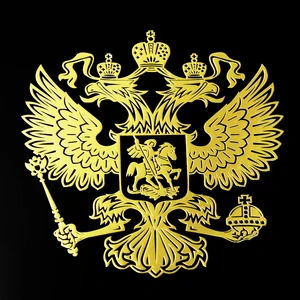 3D Metal Sticker Arms Coat of Arms of Russia, metal label for window, laptop, telephone, decal, russia, russian emblem 10 Main Sales Aguia - №7