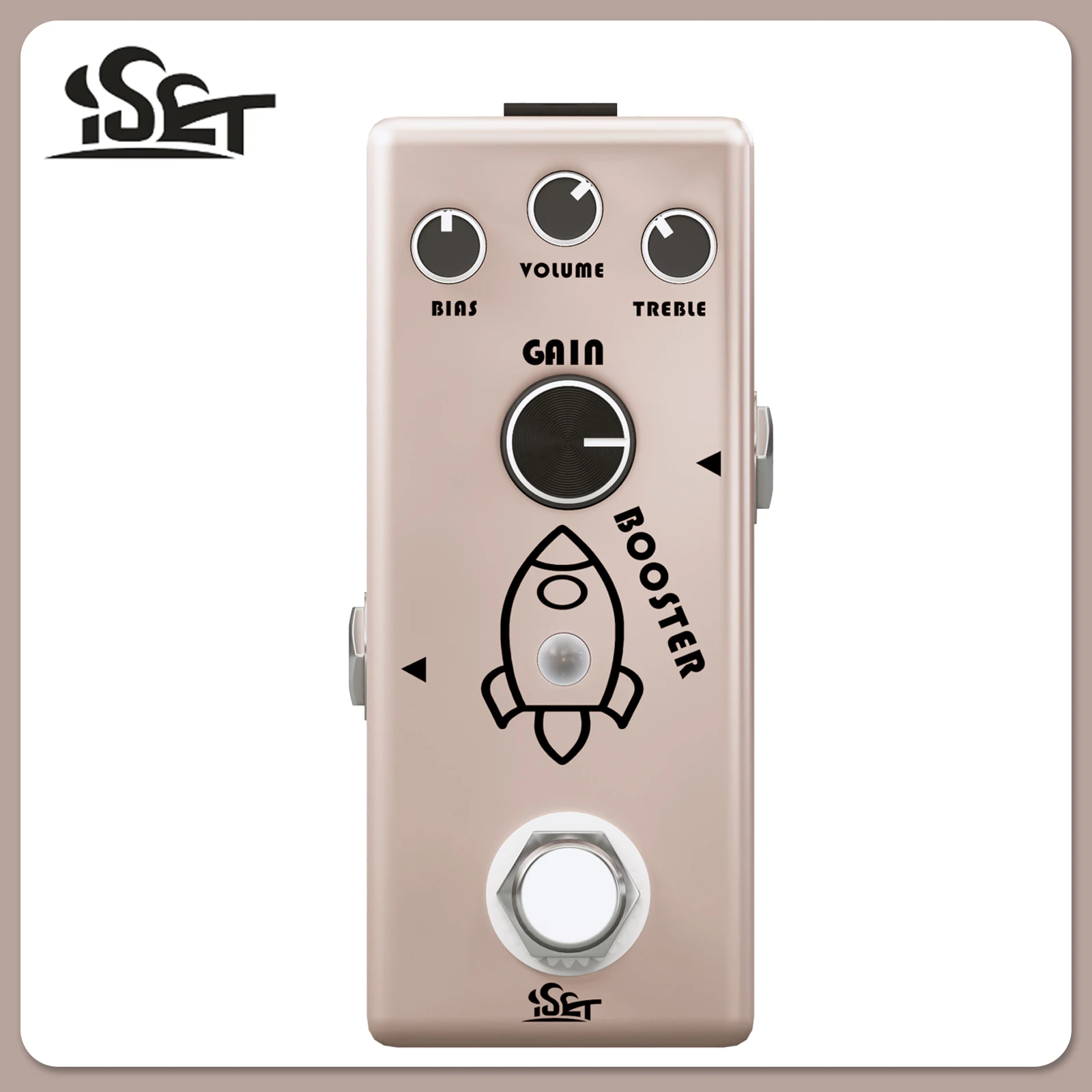 ISET PD-10 Booster Electric Guitar Effect Pedal Analog Rocket Boost Effect True Bypass Pedal Electric Guitar Bass Accessories