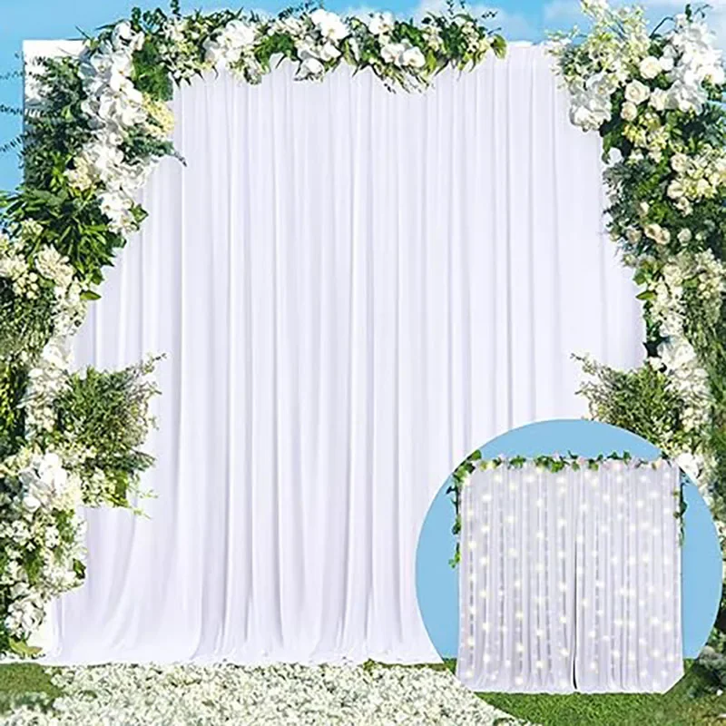 Backdrop Curtains For Parties,1Pcs 5x8/10ft Photo Backdrop Drapes For Birthday Party Wedding Photography Background Decorations