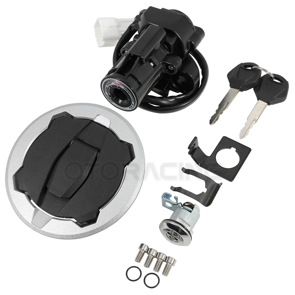 

Motorcycle Ignition Switch Fuel Gas Cap Seat Lock Key Kit For Kawasaki Ninja 400 Z400 EX400 2018 2019 2020 2021 2022 2023