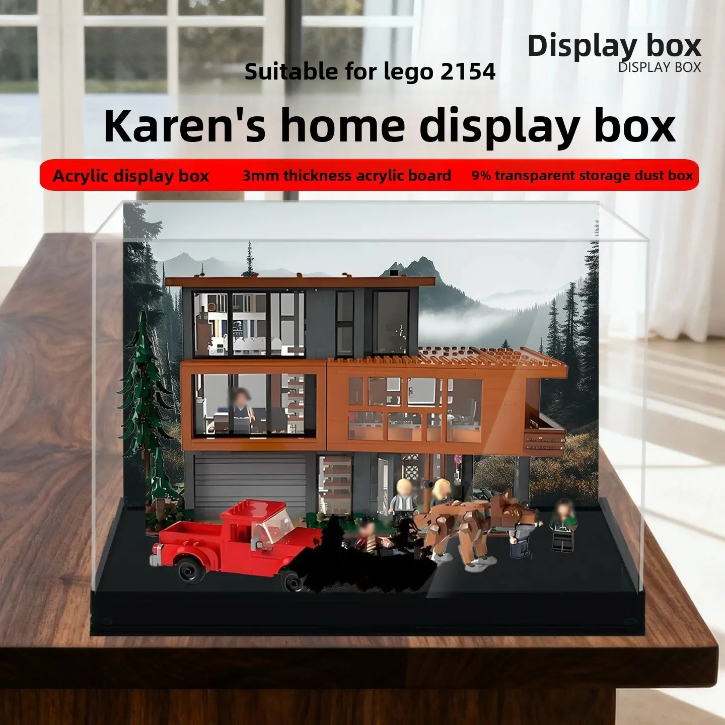 Suitable for LEGO 21354 Karen House Mansion Brick Storage Dustproof Acrylic Display Box