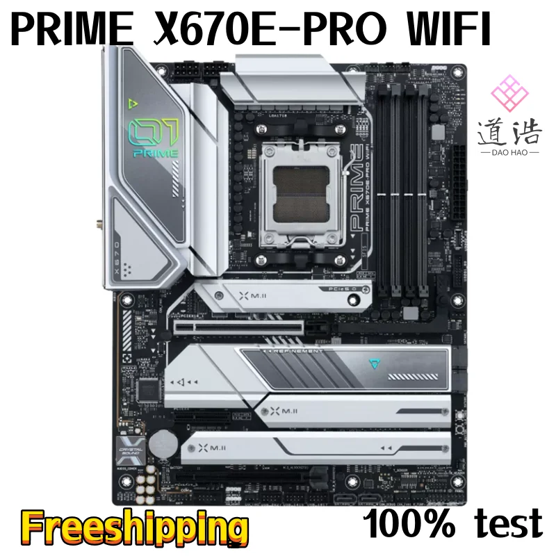 

Для PRIME X670E-PRO Материнская плата с WIFI 192GB HDMI PCI-E5.0 M.2 Socket AM5 DDR5 ATX X670 материнская плата 100% протестирована Полная работа