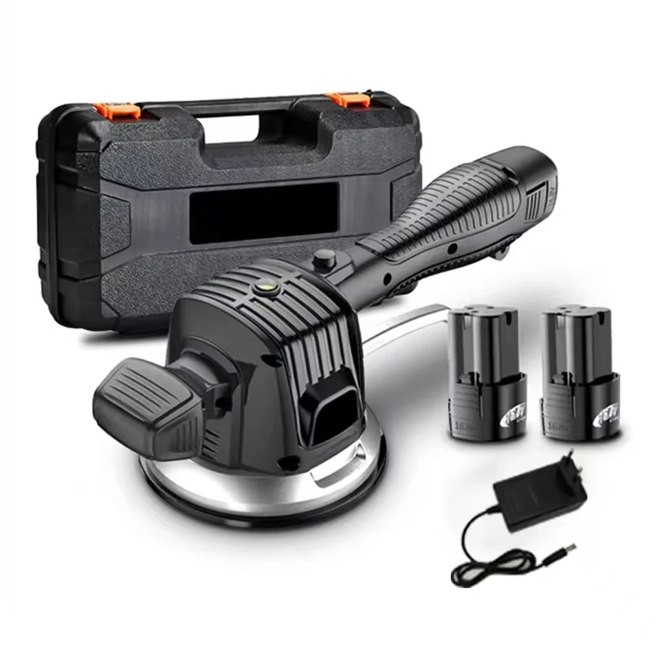 

DIY Handheld Tile Vibration Leveling Machine & Paving Tool 16.8V Brushless Motor 6 Adjustable Speed Powerful Suction Cup Box