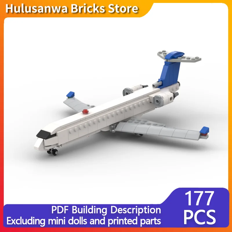 

CRJ700 Модель гражданского авиалайнера MOC Строительные кирпичи Военное оборудование Модульная технология Подарки Праздничная сборка Детские игрушки Костюм