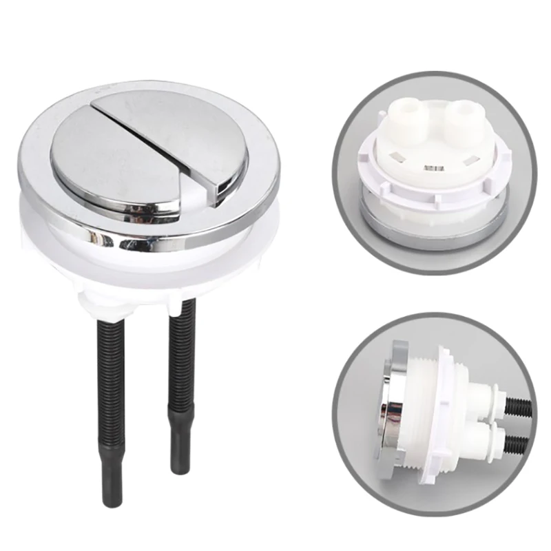 1PC New Dual Plastic Flush Toilet Tank Button 38mm/48mm/58mm Round Toilet Push Buttons Flush Valves Switch Bathroom Accessories