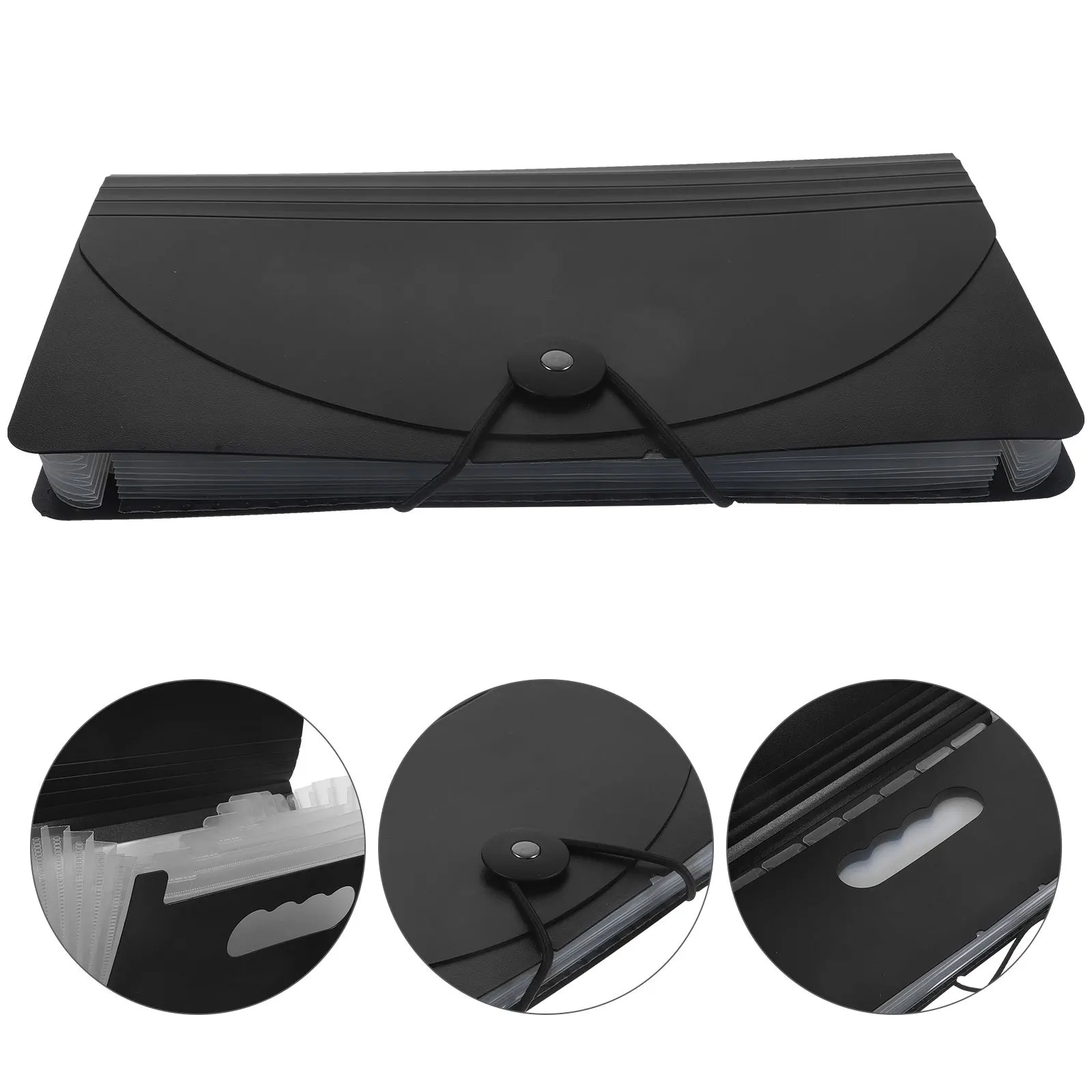 8-Layer Accordion File Folder Plastic B6 Expanding Pockets Receipt Organizer Document Holder Office School Travel