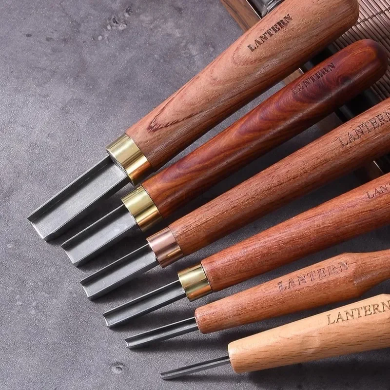 

Printmaking Special Cutting Knife 3-12mm Square Mouth Chisel Precision Woodcut Bottom Cleaning Knife Fine Carving Groove Knife